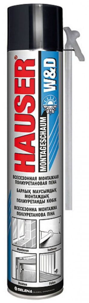 Монтажная пена полиуретановая HAUSER BASE всесезонная 400мл TYTAN/12
