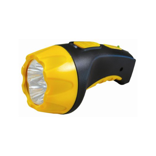 Фонарь аккумуляторный LED3804 черно/желтый Ultraflash