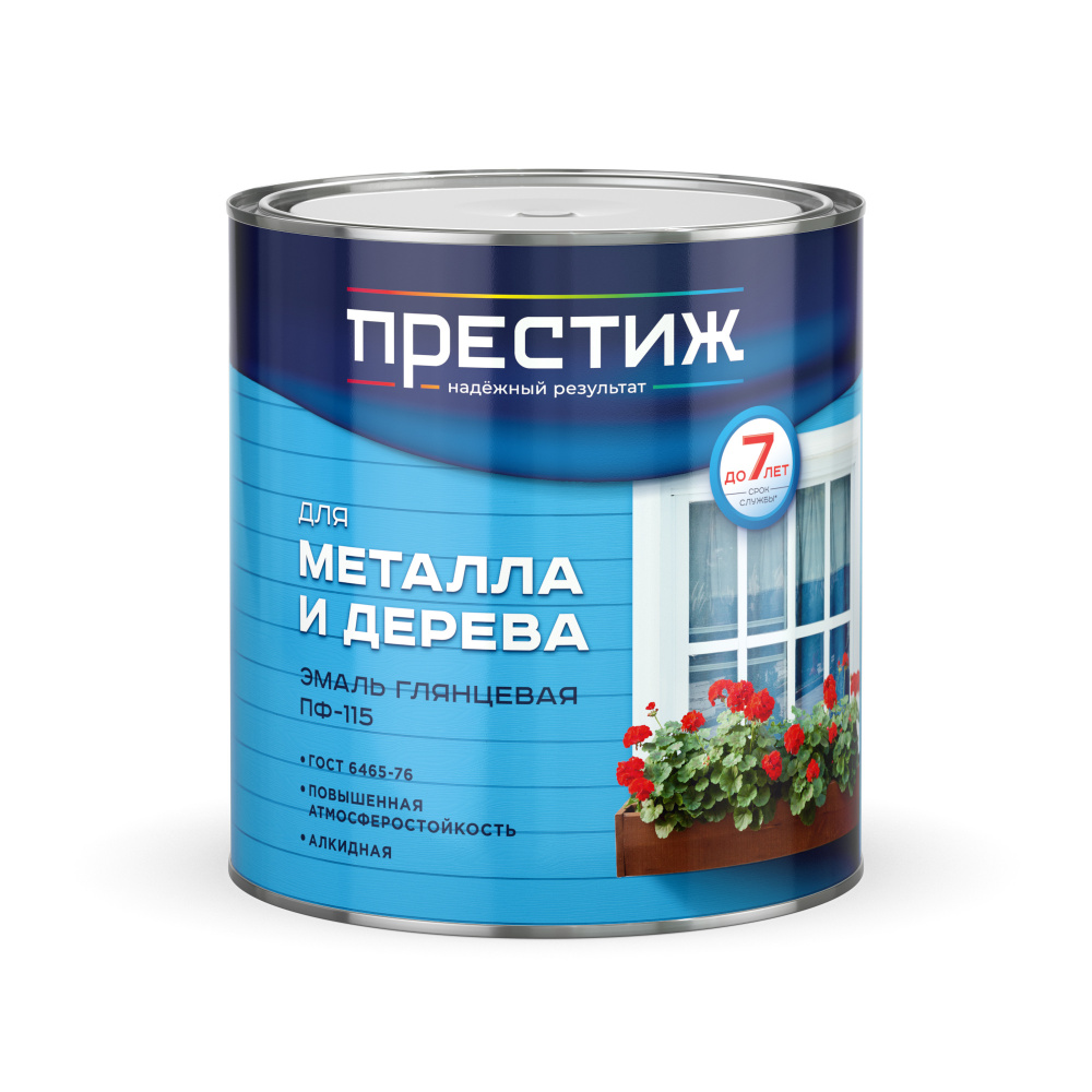Эмаль ПФ-115 желтая 2,8 кг Престиж/6