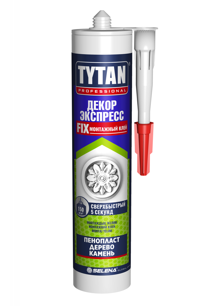 Клей монтажный Декор Экспресс белый 310мл TYTAN/12