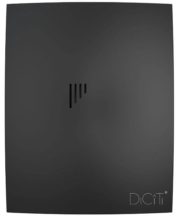 Вентилятор BREEZE D100 обр.клапан Matt black DICITI