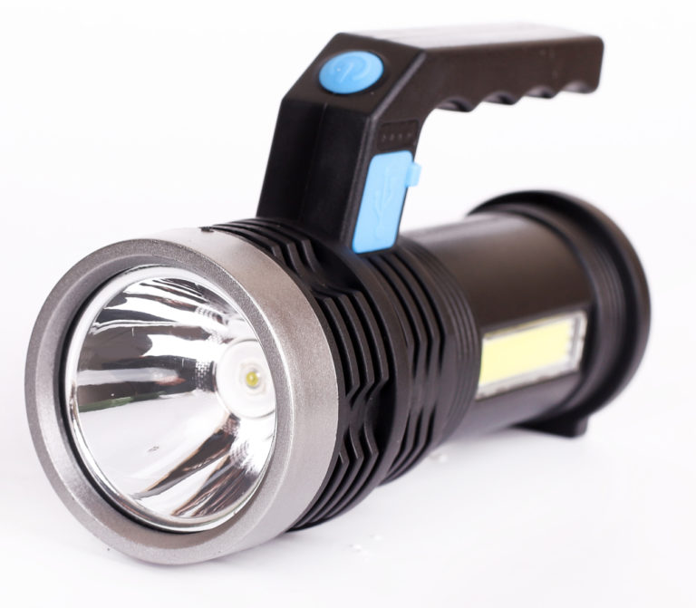 Фонарь аккумуляторный LЕD53765 черный 2LED 4 режима USB Ultraflash