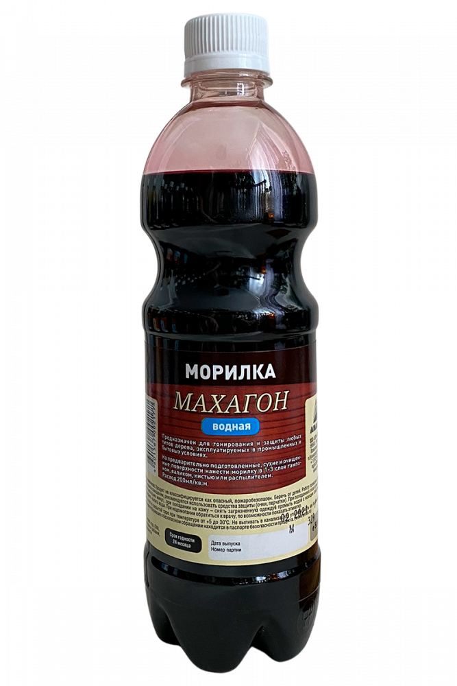 Морилка водная Махагон/ПЭТ тара 500 мл/АНЛЕС/20