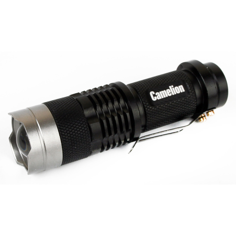 Фонарь LED ХРЕ ZOOM черный 3 режима 1XLR6 Camelion