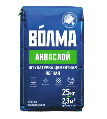 Штукатурка цементная Волма Акваслой 25кг