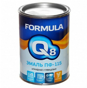 Эмаль ПФ-115 салатная 0,9 кг FORMULA Q8/14