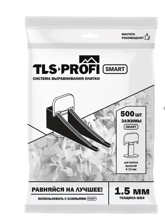 СВП зажим 1,5 мм SMART 500шт/уп  TLS-Profi