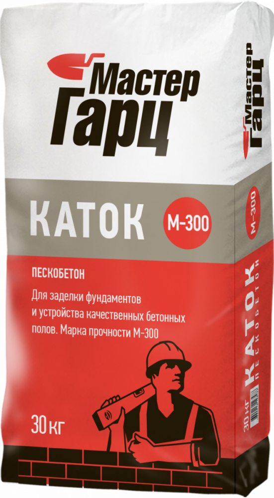 Пескобетон М-300 Каток Мастер Гарц 30кг /48шт