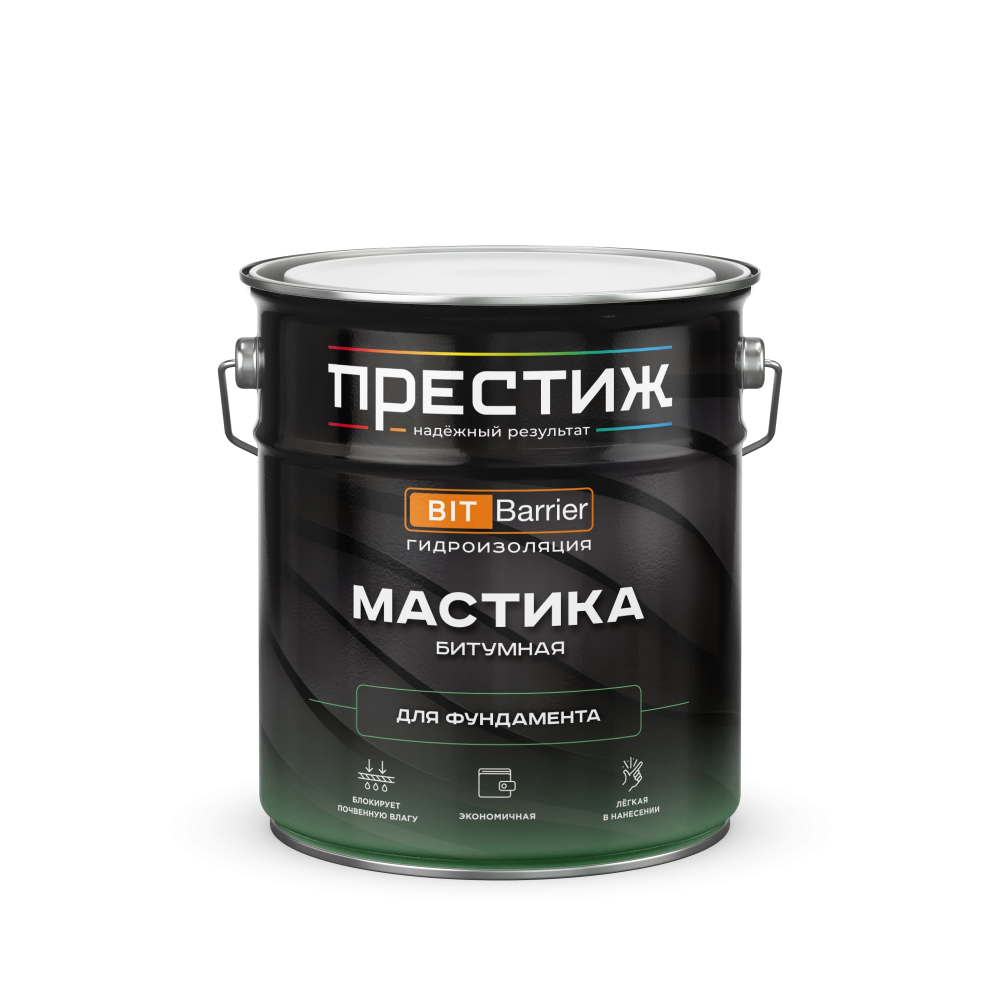 Мастика битумная для фундамента 4 кг. Престиж