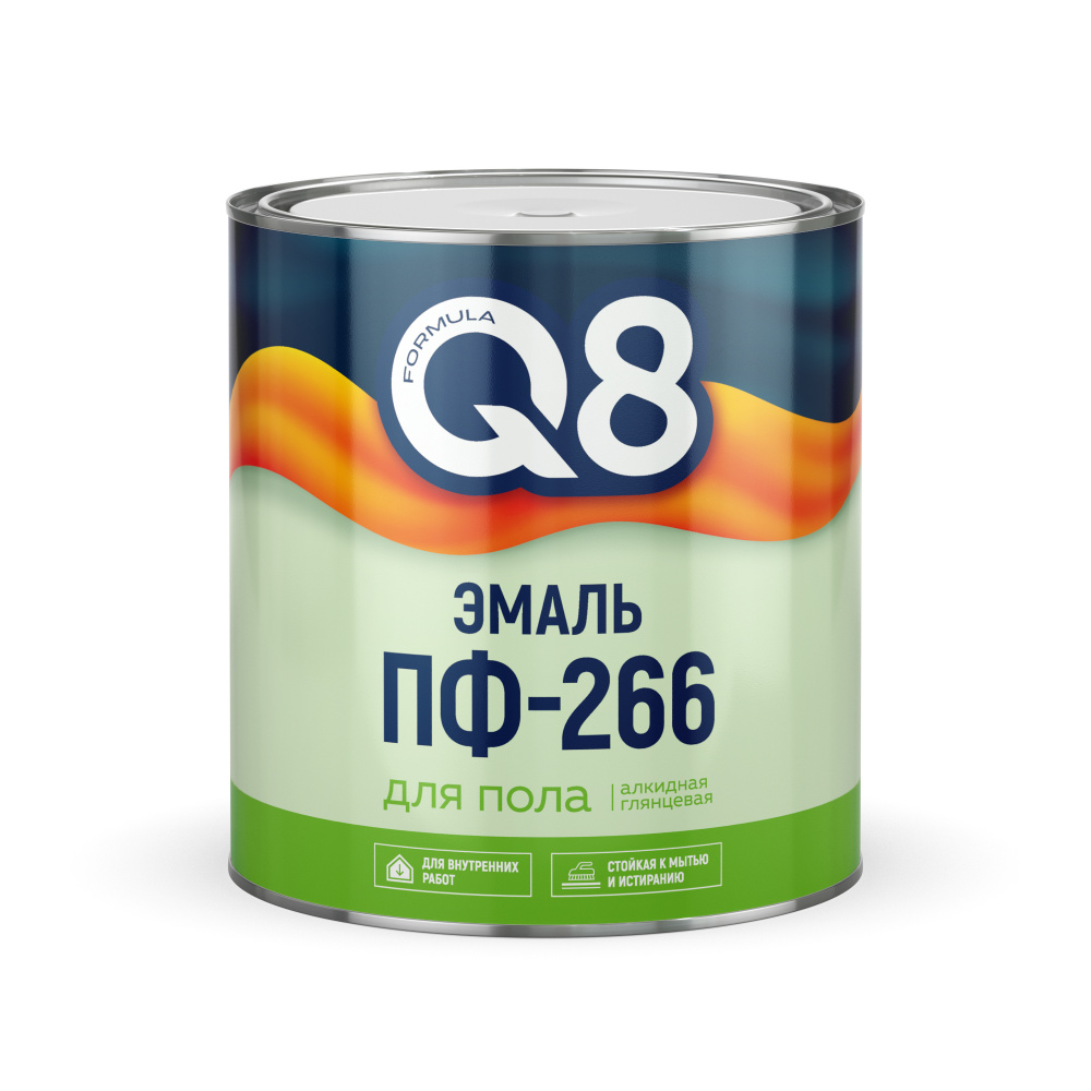 Эмаль ПФ-266 красно-коричневая 2,6 кг FORMULA Q8/6
