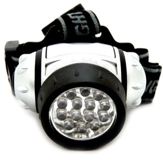 Фонарь налобный LED 5352 металлик 14LED 4 режима 3*R03 Ultraflash