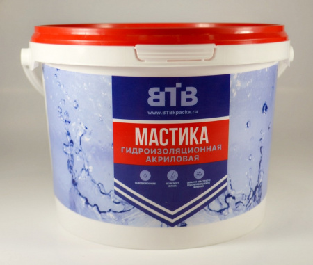 Мастика гидроизоляционная 3 кг акриловая ВТВ/4