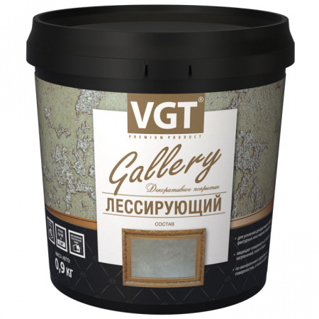 Состав лессирующий Gallery золото 0,9 кг ВГТ/6