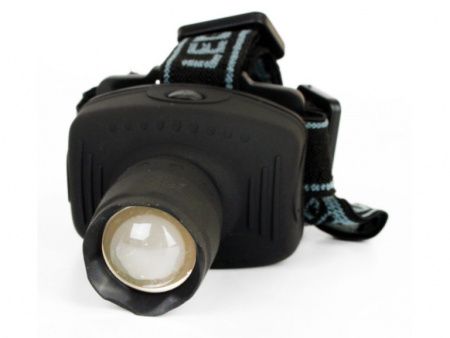 Фонарь налобный LED 5354 серый 1Вт 3 режима 3*R03 Ultraflash