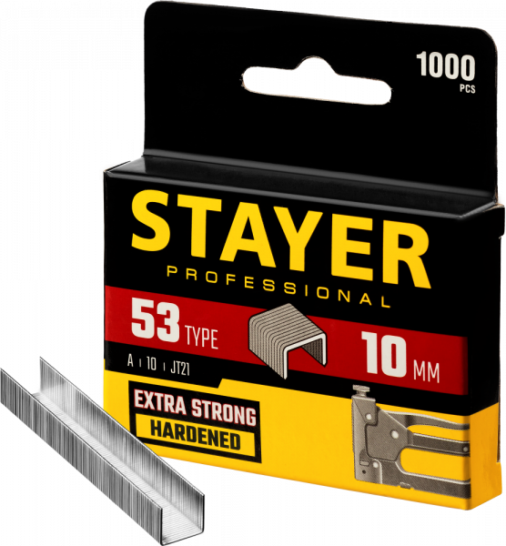 Скобы 10мм тип 53 1000шт STAYER