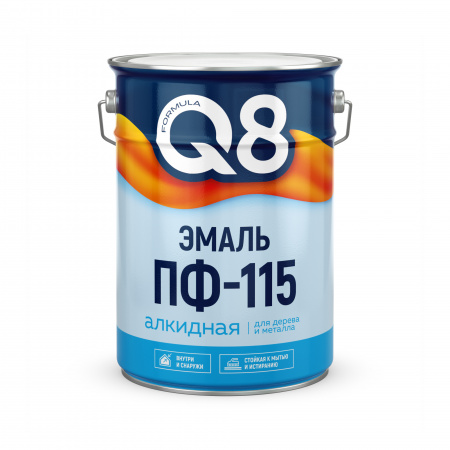 Эмаль ПФ-115 синяя 10кг FORMULA Q8