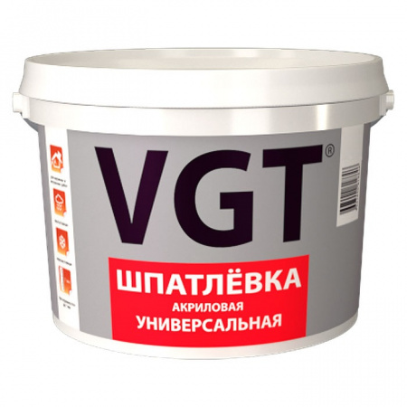 Шпатлевка универсальная для наружных и внутренних работ 0,33 кг ВГТ/12