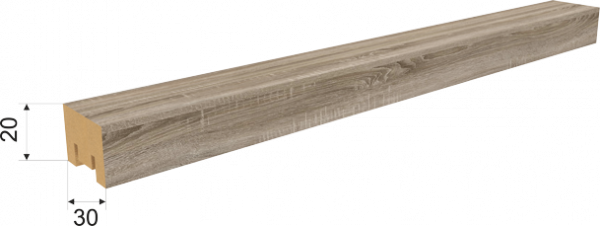 Интерьерная рейка Милана Дуб Винтаж 20*30*2700/8