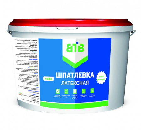 Шпатлевка латексная 8 кг ВТВ ПРОФИ ведро/1