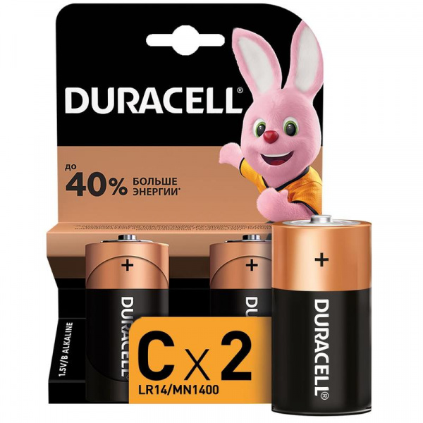 Эл.пит. Duracell LR14-2 блистер/20