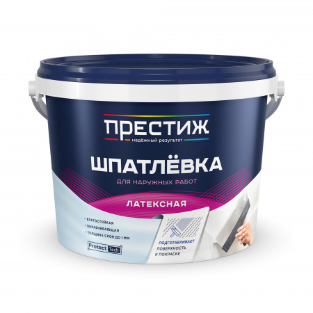 Шпатлевка акриловая латексная 3 кг Престиж/4