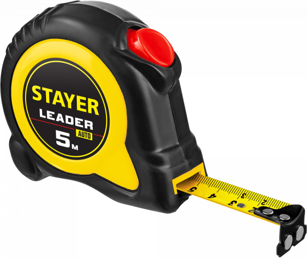 Рулетка 5м*25мм с автостопом STAYER