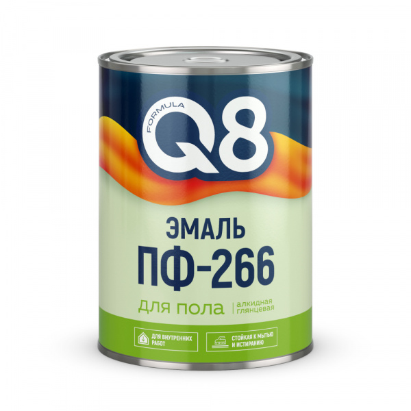 Эмаль ПФ-266 желто-коричневая 0,8 кг FORMULA Q8/14