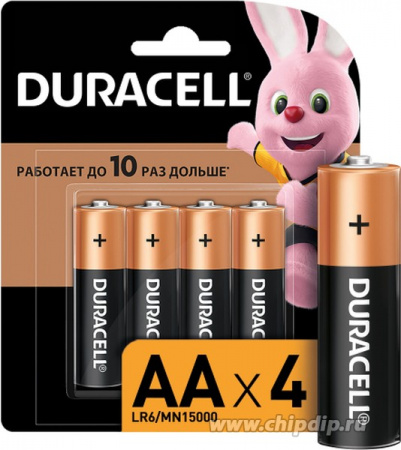 Эл.пит. Duracell LR06-4 блистер Basic/48