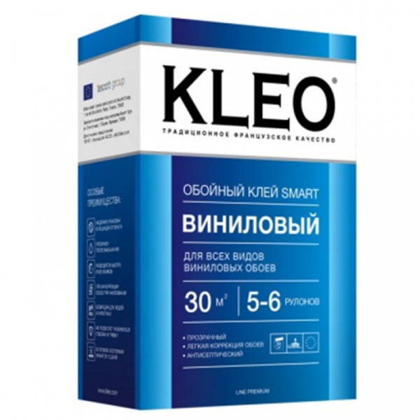 Клей обойный KLEO Виниловый 5-6 SMART 140гр