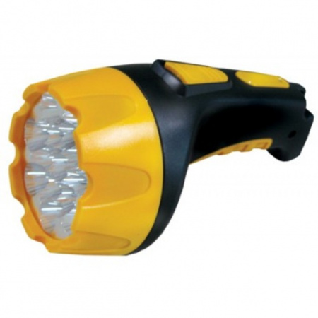 Фонарь аккумуляторный LED3815 черно/желтый 2 режима Ultraflash