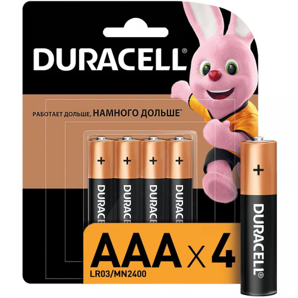 Эл.пит. Duracell LR03-4 блистер Basic/40