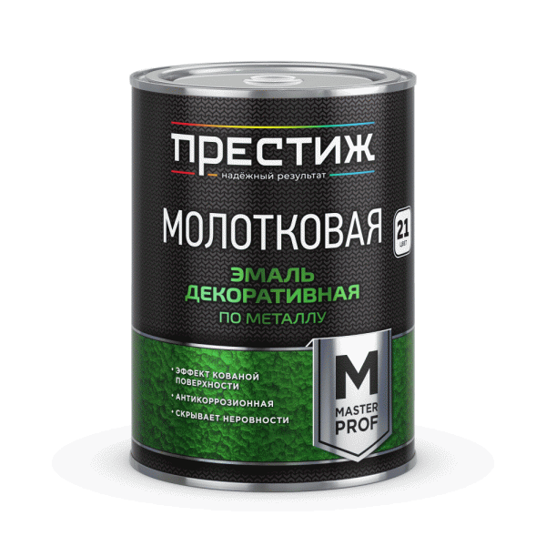 Эмаль с молотковым эффектом КОРИЧНЕВАЯ 0,8 л Престиж/14