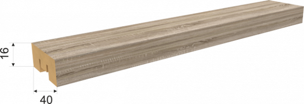 Интерьерная рейка Бриона Дуб Винтаж 16*40*2700/8