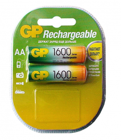 Аккум. GP 1600 mAh AA (R06)/2 бл/20