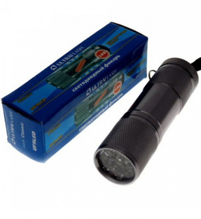 Фонарь UF 9 LED металлик Ultraflash