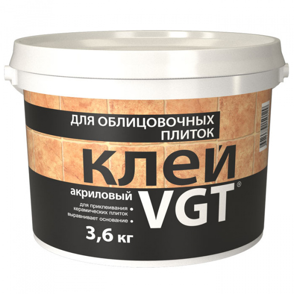 Клей для облицовочных плиток 3,6 кг ВГТ/4