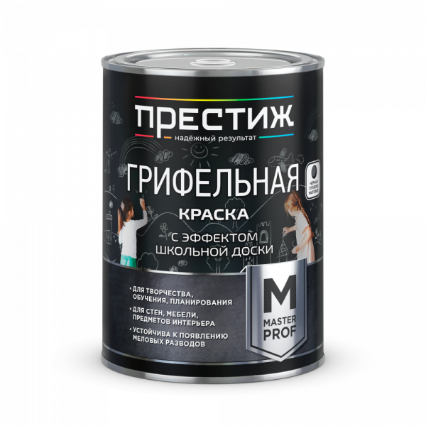 Краска ГРИФЕЛЬНАЯ зеленая 0,9 кг (эффект школьной доски) Престиж/6