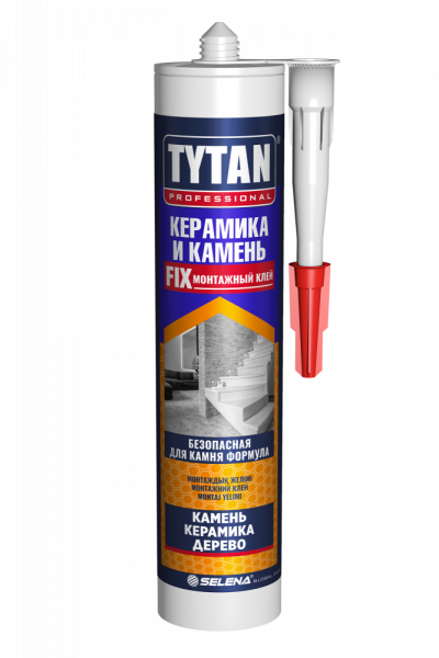 Клей монтажный Керамикаи Камень белый 310мл TYTAN/12