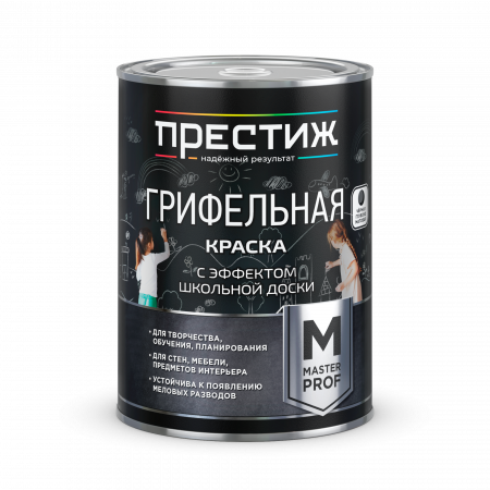 Краска ГРИФЕЛЬНАЯ зеленая 0,9 кг (эффект школьной доски) Престиж/6