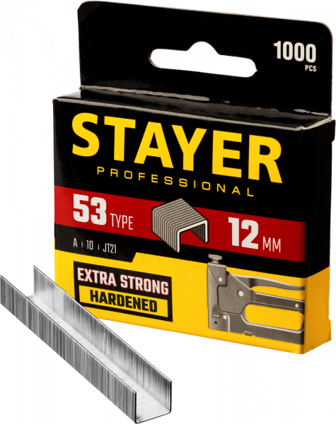 Скобы 12мм тип 53 1000шт STAYER