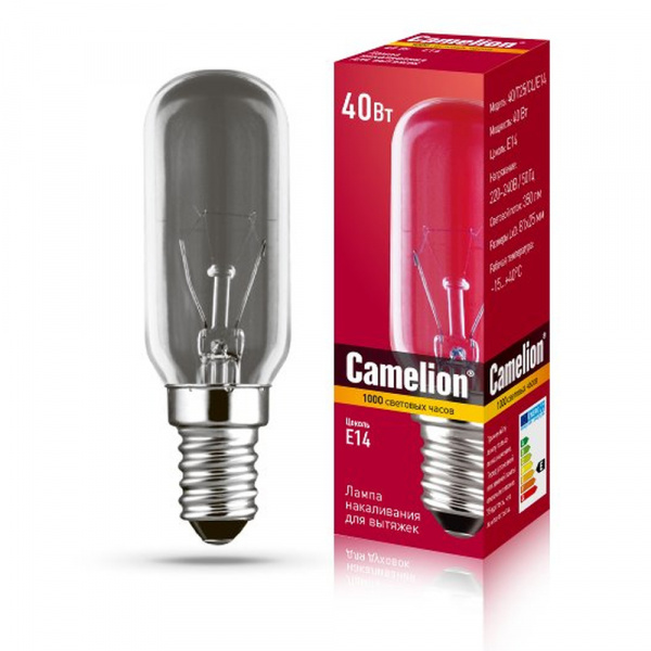 Лампа для вытяжек MIC Camelion 40/Т25/E14