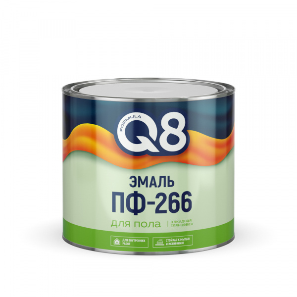Эмаль ПФ-266 золотисто-коричневая 1,8 кг FORMULA Q8/6