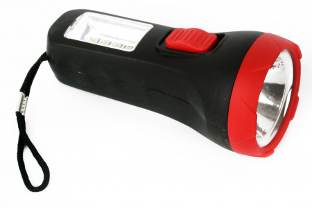Фонарь LED16014 черный 1 + 4SMD 1XR6 Ultraflash