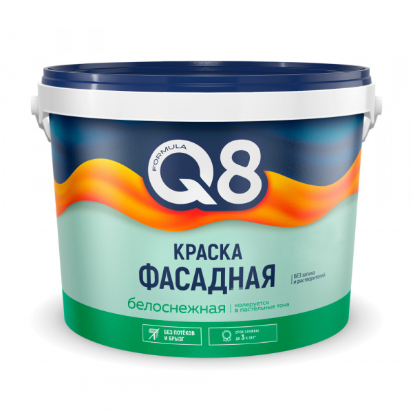 Краска ВД фасадная 13 кг FORMULA Q8