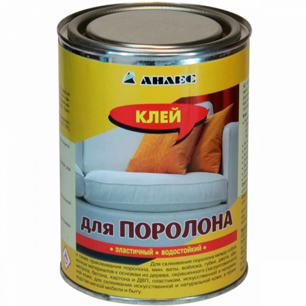 Клей для поролона (фасов.) 1л (Анлес)