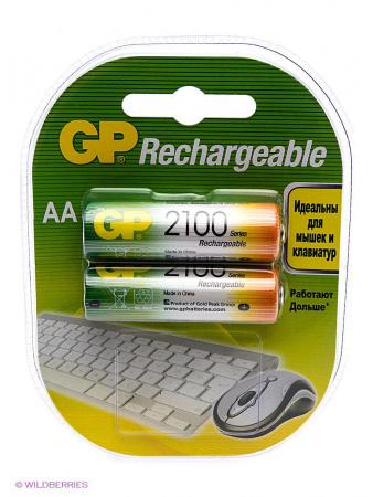 Аккум. GP 2100 mAh AA (R06)/2 бл/20