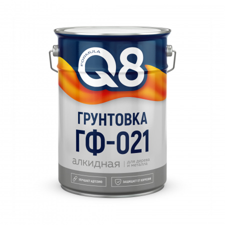 Грунт ГФ-021 красно-коричневый 5,5 кг FORMULA Q8