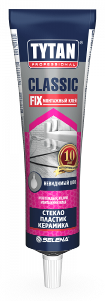 Клей монтажный Classic Fix прозрачный 100 мл TYTAN/12