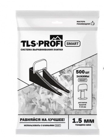 СВП зажим 1,5 мм SMART 500шт/уп  TLS-Profi