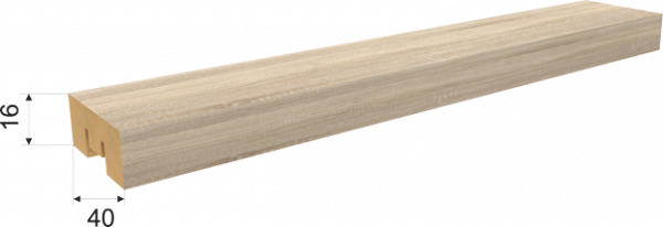 Интерьерная рейка Бриона Дуб Сонома 16*40*2700/8